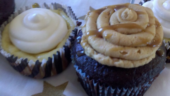 Apricot cheesecake and Chocolate butterscotch cupcakes